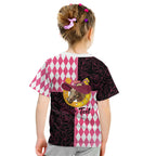 Personalised Melbourne Cup Australia Kid T Shirt Diamond Horse Racing Silks Inspired Pink