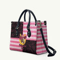 Melbourne Cup Australia Leather Bag Diamond Horse Racing Silks Inspired Pink