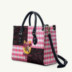 Melbourne Cup Australia Leather Bag Diamond Horse Racing Silks Inspired Pink
