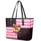 Melbourne Cup Australia Leather Tote Bag Diamond Horse Racing Silks Inspired Pink