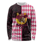 Personalised Melbourne Cup Australia Long Sleeve Shirt Diamond Horse Racing Silks Inspired Pink