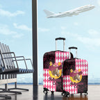 Melbourne Cup Australia Luggage Cover Diamond Horse Racing Silks Inspired Pink