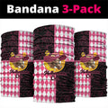 Melbourne Cup Australia Neck Gaiter Diamond Horse Racing Silks Inspired Pink