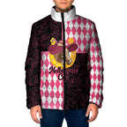 Personalised Melbourne Cup Australia Padded Jacket Diamond Horse Racing Silks Inspired Pink