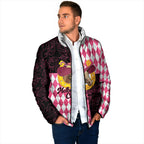 Personalised Melbourne Cup Australia Padded Jacket Diamond Horse Racing Silks Inspired Pink