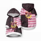 Personalised Melbourne Cup Australia Pet Hoodie Diamond Horse Racing Silks Inspired Pink