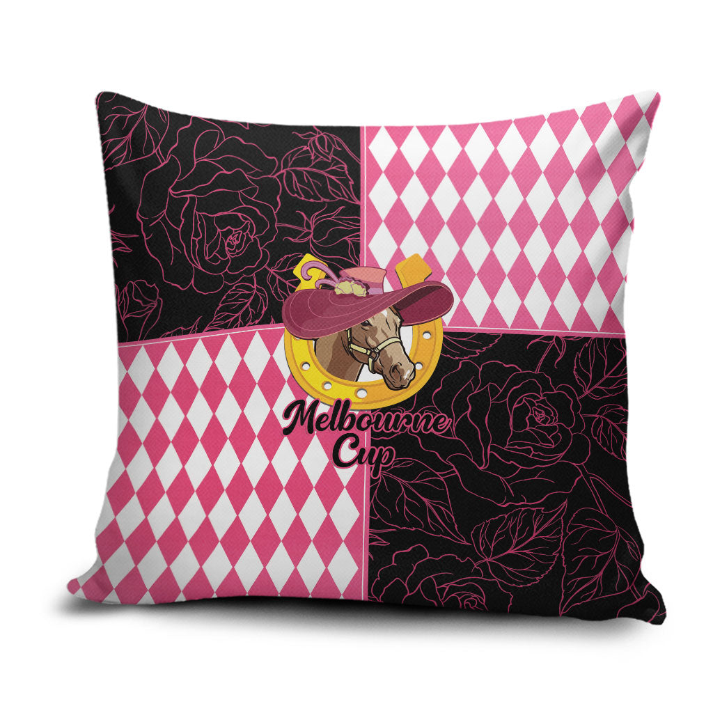 Melbourne Cup Australia Pillow Cover Diamond Horse Racing Silks Inspired Pink