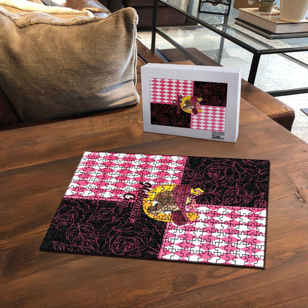 Melbourne Cup Australia Puzzle Diamond Horse Racing Silks Inspired Pink