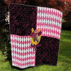 Melbourne Cup Australia Quilt Diamond Horse Racing Silks Inspired Pink