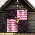 Melbourne Cup Australia Quilt Diamond Horse Racing Silks Inspired Pink