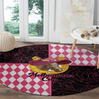 Melbourne Cup Australia Round Carpet Diamond Horse Racing Silks Inspired Pink
