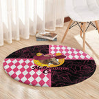 Melbourne Cup Australia Round Carpet Diamond Horse Racing Silks Inspired Pink