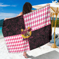 Melbourne Cup Australia Sarong Diamond Horse Racing Silks Inspired Pink