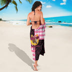 Melbourne Cup Australia Sarong Diamond Horse Racing Silks Inspired Pink