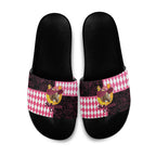Melbourne Cup Australia Slide Sandals Diamond Horse Racing Silks Inspired Pink