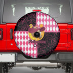 Melbourne Cup Australia Spare Tire Cover Diamond Horse Racing Silks Inspired Pink
