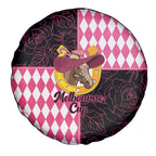 Melbourne Cup Australia Spare Tire Cover Diamond Horse Racing Silks Inspired Pink
