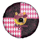 Melbourne Cup Australia Spare Tire Cover Diamond Horse Racing Silks Inspired Pink