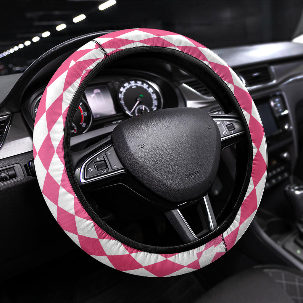 Melbourne Cup Australia Steering Wheel Cover Diamond Horse Racing Silks Inspired Pink