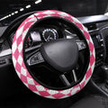 Melbourne Cup Australia Steering Wheel Cover Diamond Horse Racing Silks Inspired Pink