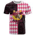 Personalised Melbourne Cup Australia T Shirt Diamond Horse Racing Silks Inspired Pink