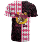 Personalised Melbourne Cup Australia T Shirt Diamond Horse Racing Silks Inspired Pink