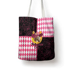 Melbourne Cup Australia Tote Bag Diamond Horse Racing Silks Inspired Pink