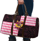 Melbourne Cup Australia Travel Bag Diamond Horse Racing Silks Inspired Pink
