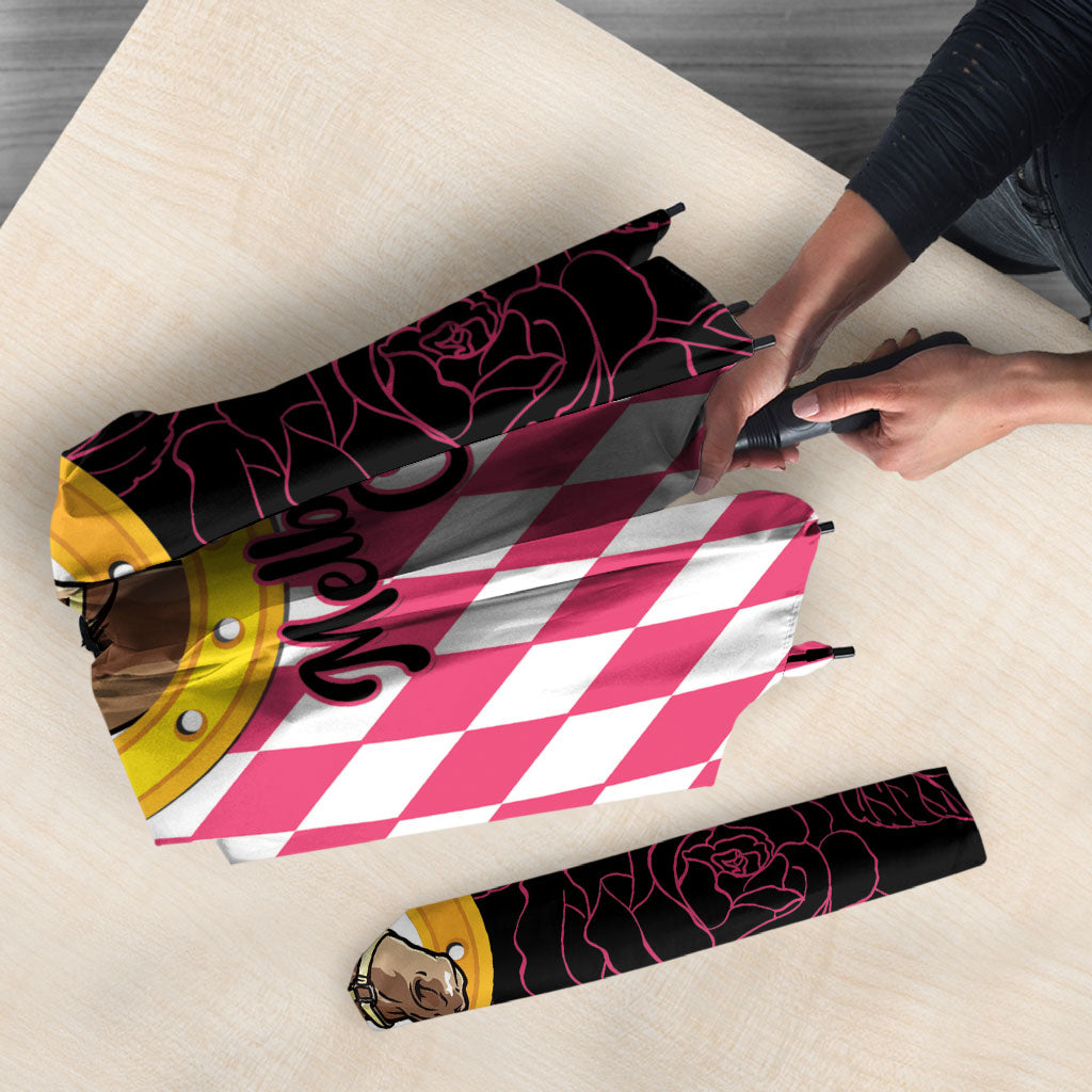 Melbourne Cup Australia Umbrella Diamond Horse Racing Silks Inspired Pink