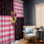 Melbourne Cup Australia Window Curtain Diamond Horse Racing Silks Inspired Pink