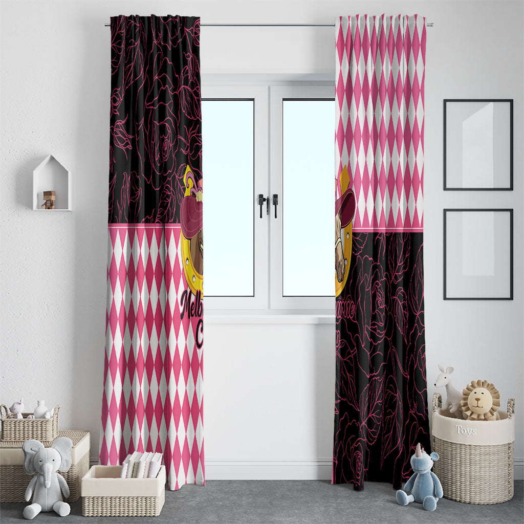 Melbourne Cup Australia Window Curtain Diamond Horse Racing Silks Inspired Pink