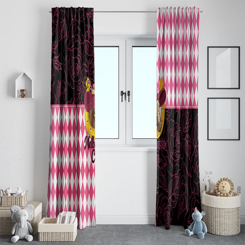 Melbourne Cup Australia Window Curtain Diamond Horse Racing Silks Inspired Pink