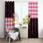 Melbourne Cup Australia Window Curtain Diamond Horse Racing Silks Inspired Pink
