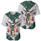 South Africa Springboks Christmas Baseball Jersey Bokke Santa - Geseende Kersfees