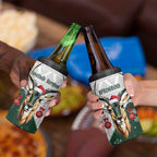 South Africa Springboks Christmas 4 in 1 Can Cooler Tumbler Bokke Santa - Geseende Kersfees