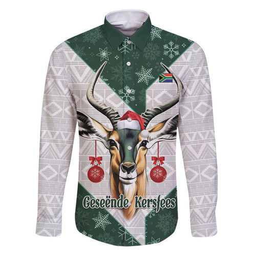 South Africa Springboks Christmas Family Matching Puletasi and Hawaiian Shirt Bokke Santa - Geseende Kersfees