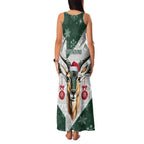 South Africa Springboks Christmas Family Matching Tank Maxi Dress and Hawaiian Shirt Bokke Santa - Geseende Kersfees