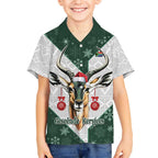 South Africa Springboks Christmas Kid Hawaiian Shirt Bokke Santa - Geseende Kersfees