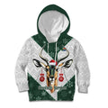 South Africa Springboks Christmas Kid Hoodie Bokke Santa - Geseende Kersfees