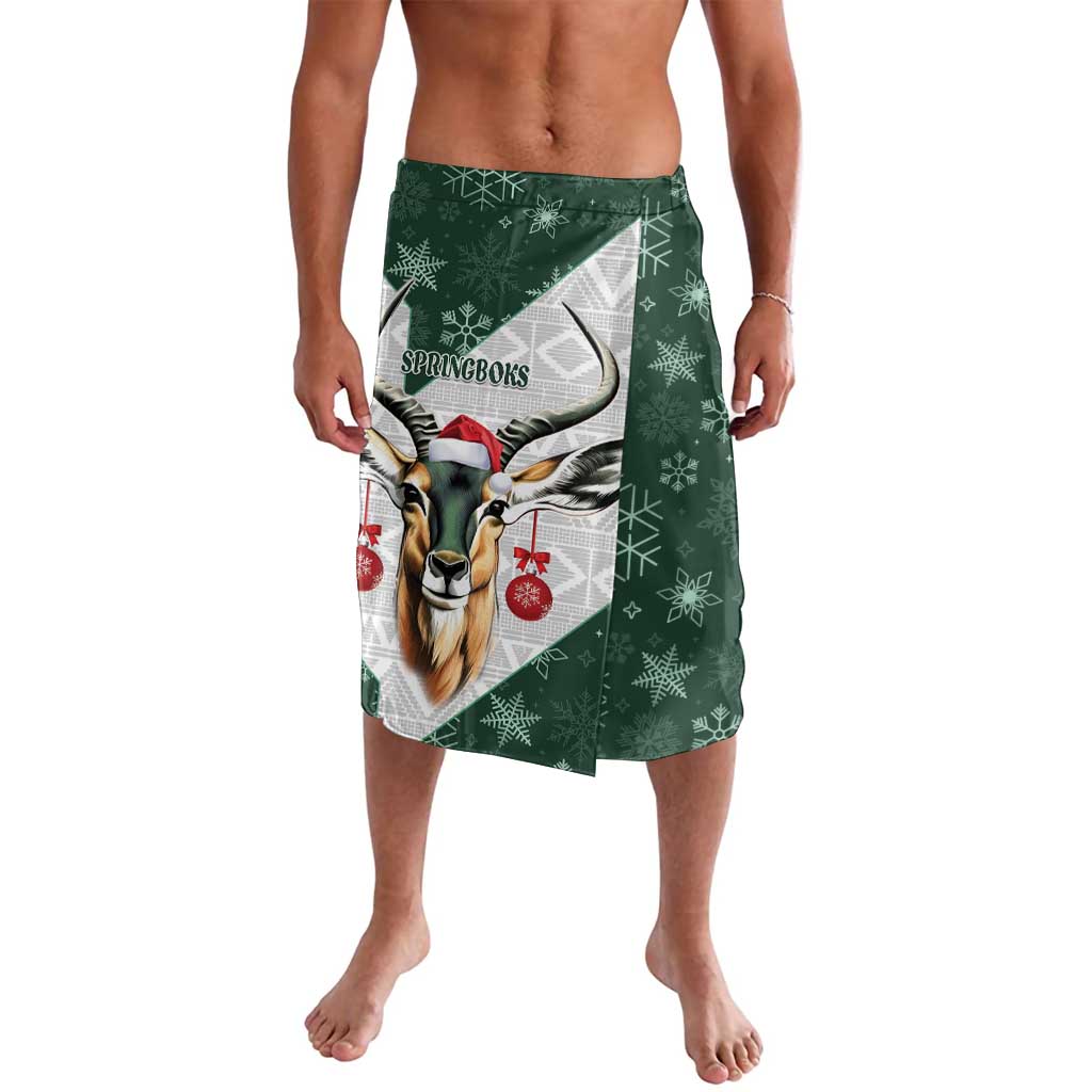 South Africa Springboks Christmas Lavalava Bokke Santa - Geseende Kersfees