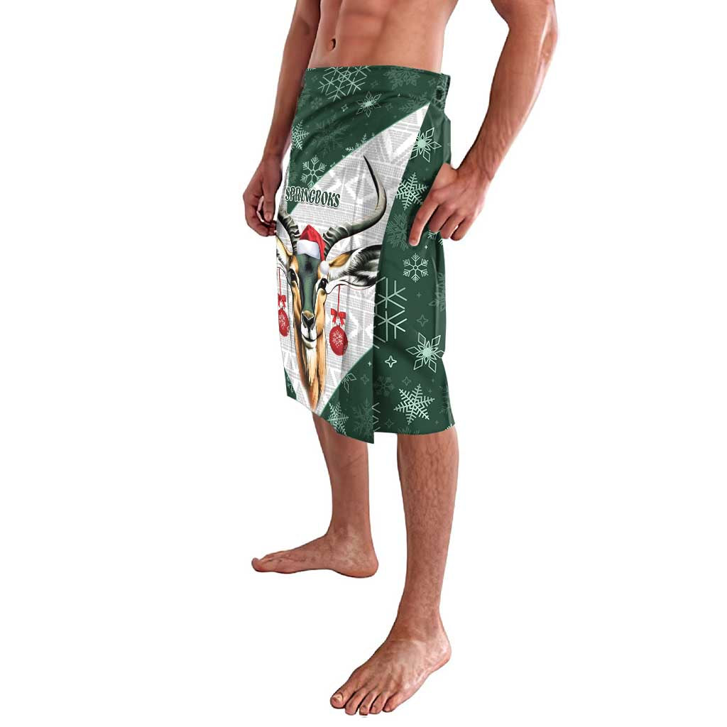 South Africa Springboks Christmas Lavalava Bokke Santa - Geseende Kersfees