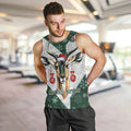 South Africa Springboks Christmas Men Tank Top Bokke Santa - Geseende Kersfees