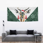 South Africa Springboks Christmas Tapestry Bokke Santa - Geseende Kersfees