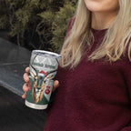 South Africa Springboks Christmas Tumbler Cup Bokke Santa - Geseende Kersfees