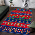 personalised-australia-christmas-area-rug-aussie-santa-claus-beach-xmas-vibes