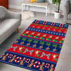personalised-australia-christmas-area-rug-aussie-santa-claus-beach-xmas-vibes
