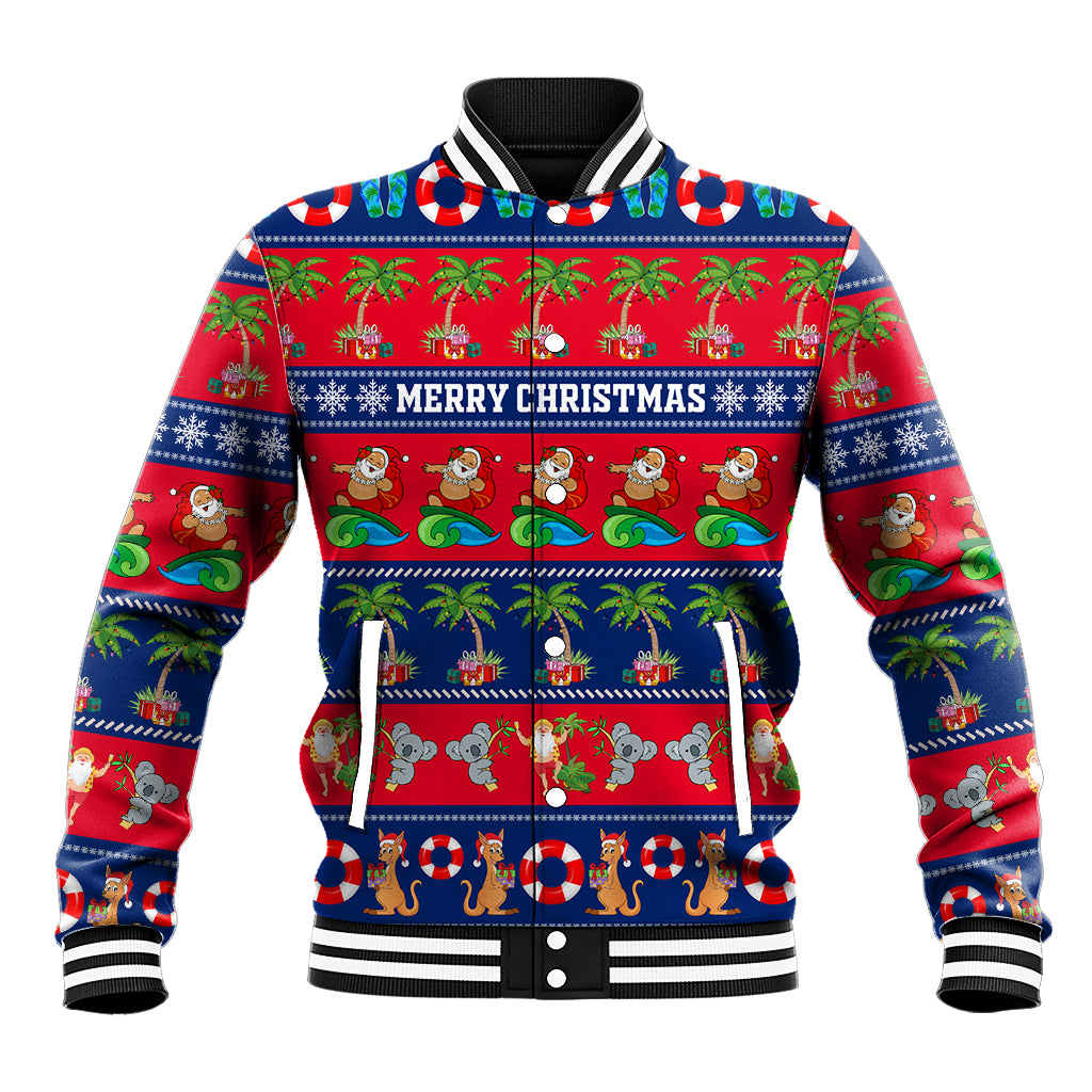 personalised-australia-christmas-baseball-jacket-aussie-santa-claus-beach-xmas-vibes