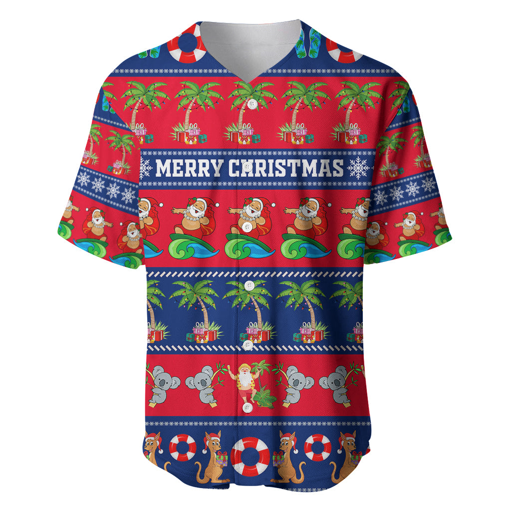 personalised-australia-christmas-baseball-jersey-aussie-santa-claus-beach-xmas-vibes