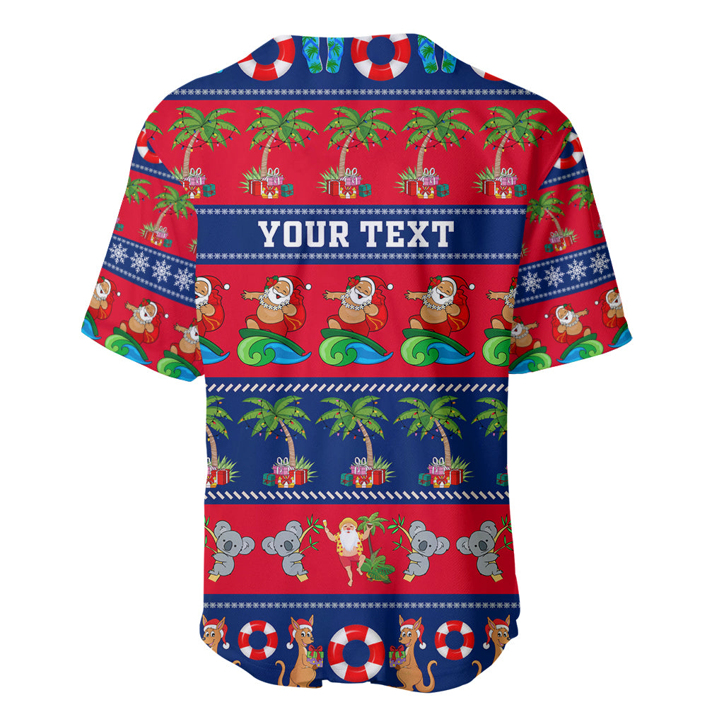 personalised-australia-christmas-baseball-jersey-aussie-santa-claus-beach-xmas-vibes