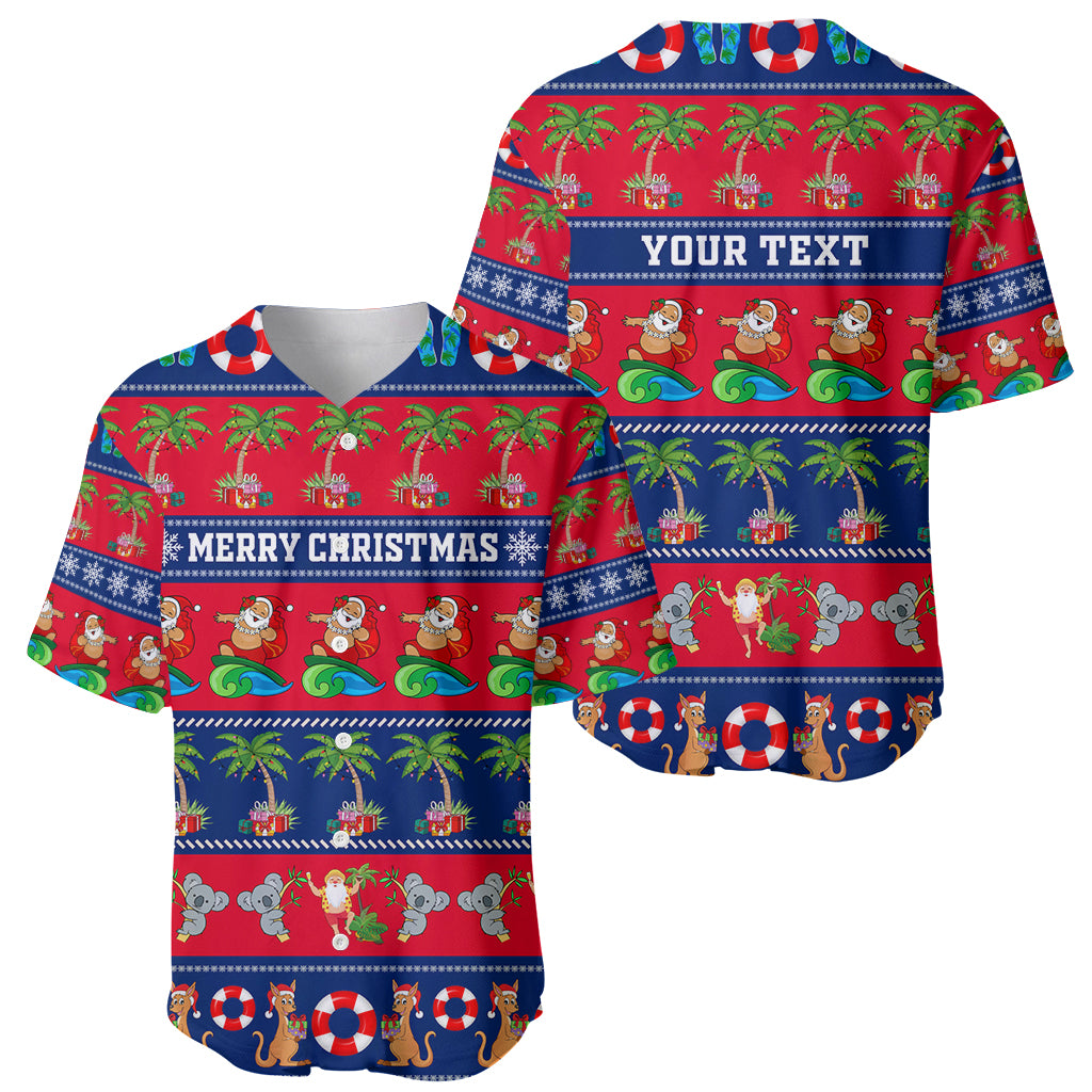 personalised-australia-christmas-baseball-jersey-aussie-santa-claus-beach-xmas-vibes